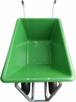 Kruiwagen Met Dubbel Luchtwiel Stal Eco Groen 160 Liter -Tuingereedschaps Winkel 893x1200