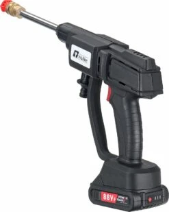 Merkloos Elektrische Accu-Hogedrukreiniger - 20Bar - Multifunctioneel Mondstuk - Draagbaar Oplaadbaar Snoerloos - Reinigingsspuitpistool - Met Rijke Accessoires - Voor Makita 18V-batterij - Voor Auto, Tuin, Terras, Raam (Zwart) -Tuingereedschaps Winkel 958x1200